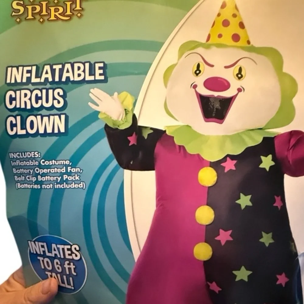 Spirit Halloween‎ Inflatable Circus Clown Costume